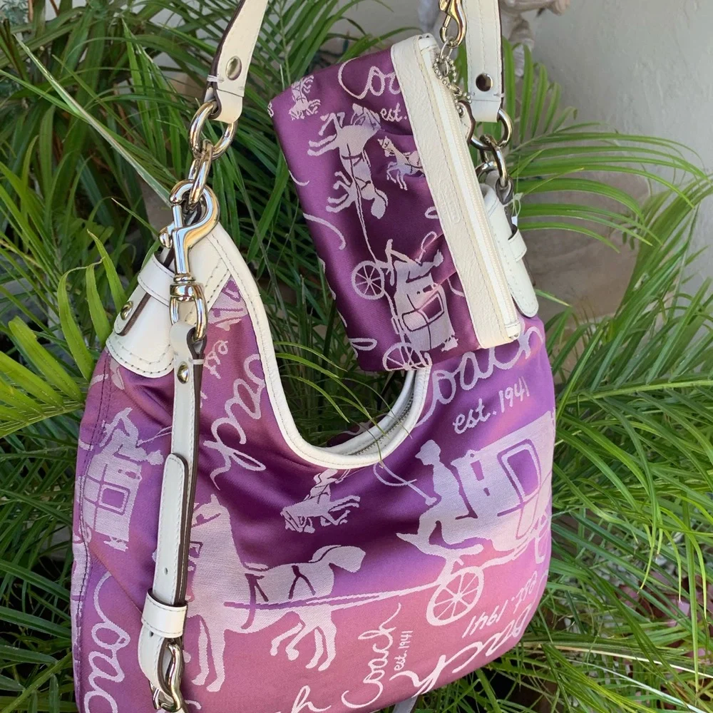 RARE NWT Coach Horse and Carriage Hobo/Crossbody & Matching Wristlet